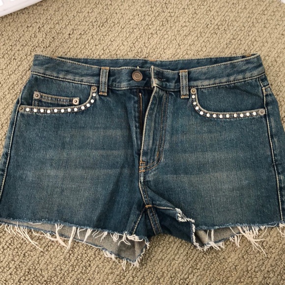 saint laurent studded jeans